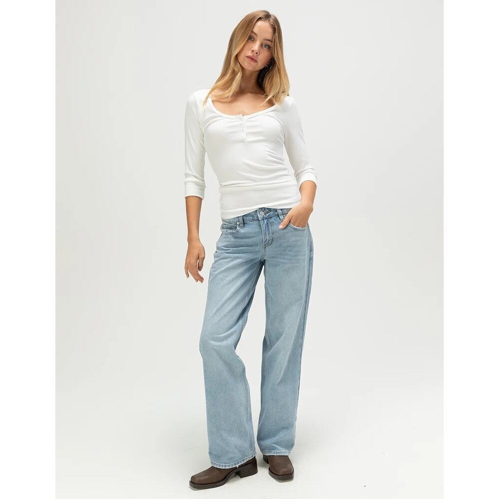 RSQ Low rise loose straight jeans size 29